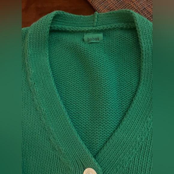 Babaa no16 Cardigan, Wild Fern EUC - Picture 3 of 4